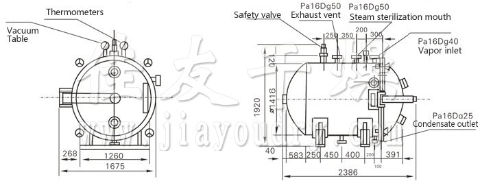 Round Static Vacuum Dryer